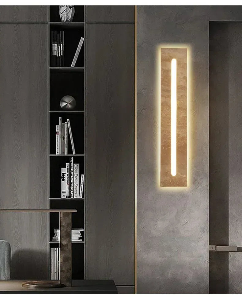 Verthara Premium Wabi-Sabi Natural Stone Outdoor Wall Light
