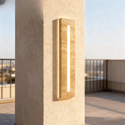 Verthara Premium Wabi-Sabi Natural Stone Outdoor Wall Light