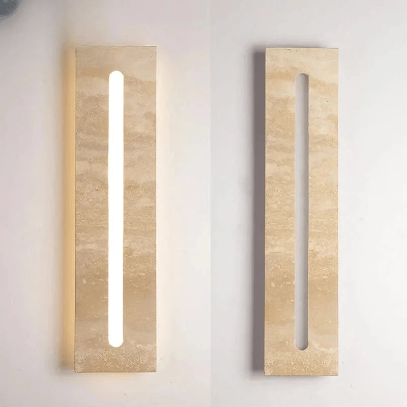 Verthara Premium Wabi-Sabi Natural Stone Outdoor Wall Light