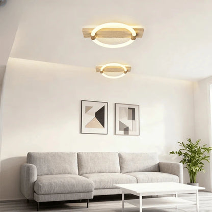 Verthara Premium Wabi-Sabi Natural Stone Round Ceiling Light L40cmx30cm