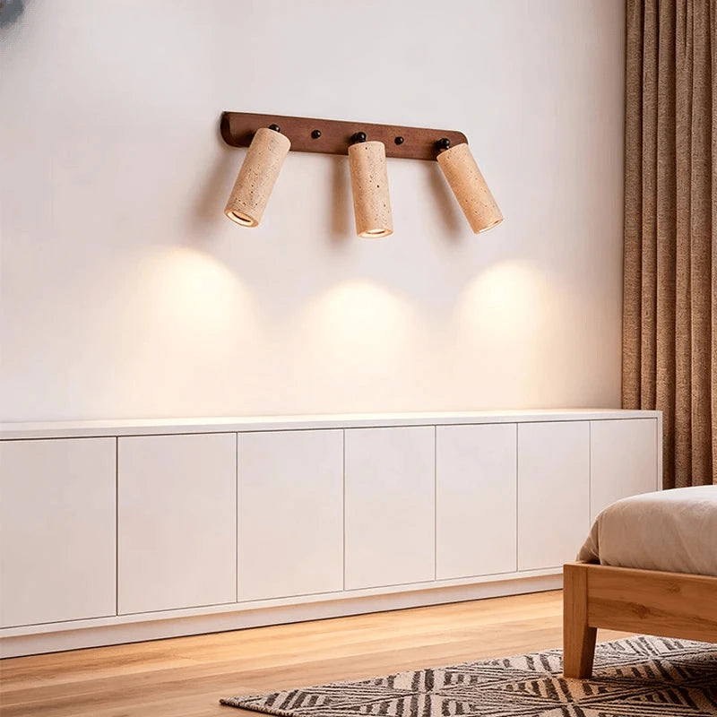 Verthara Premium Wabi-Sabi Stone Rotatable Vanity Wall Light