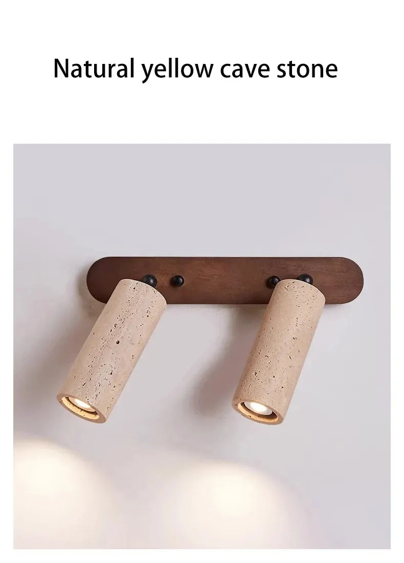 Verthara Premium Wabi-Sabi Stone Rotatable Vanity Wall Light