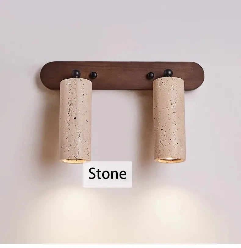 Verthara Premium Wabi-Sabi Stone Rotatable Vanity Wall Light