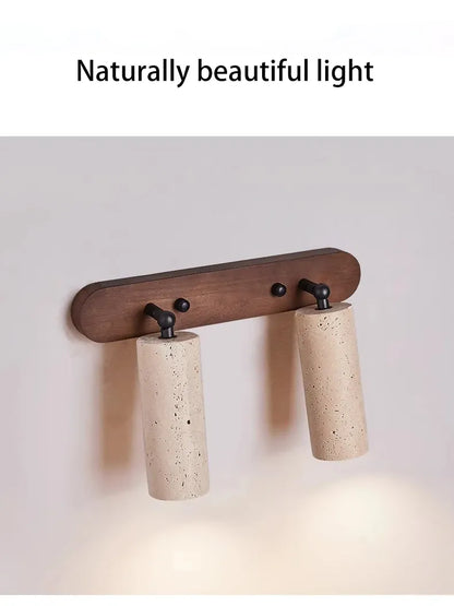 Verthara Premium Wabi-Sabi Stone Rotatable Vanity Wall Light
