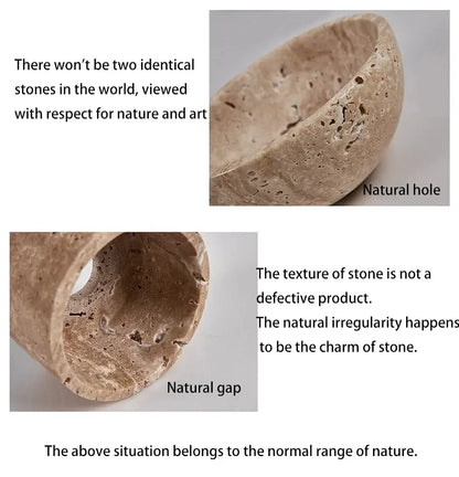 Verthara Premium Wabi-Sabi Stone Rotatable Vanity Wall Light
