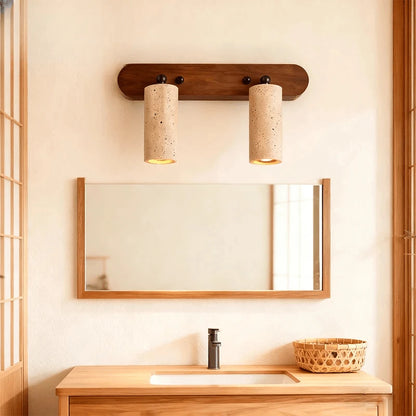 Verthara Premium Wabi-Sabi Stone Rotatable Vanity Wall Light