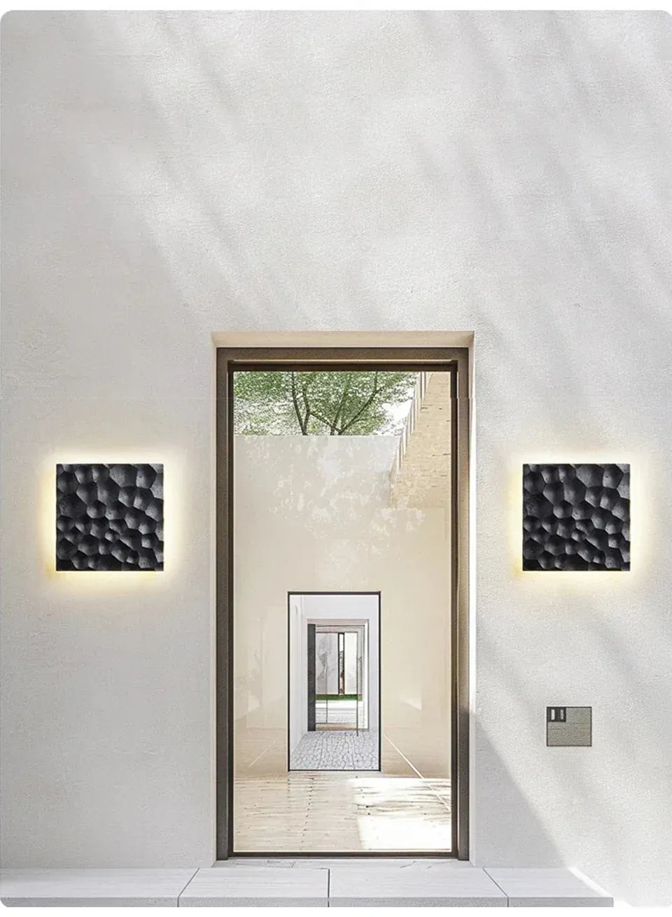 Verthara Premium Wabi-Sabi Travertine Stone Wall Light