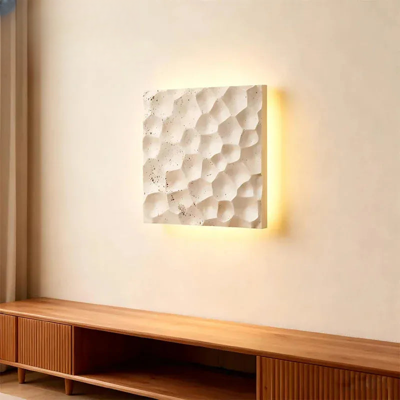 Verthara Premium Wabi-Sabi Travertine Stone Wall Light