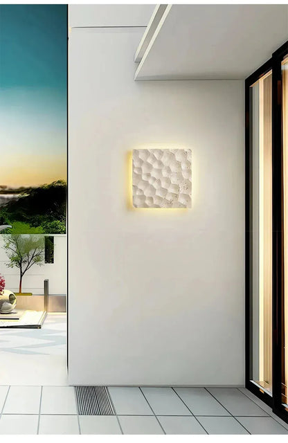 Verthara Premium Wabi-Sabi Travertine Stone Wall Light