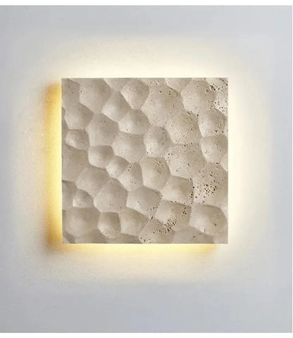 Verthara Premium Wabi-Sabi Travertine Stone Wall Light