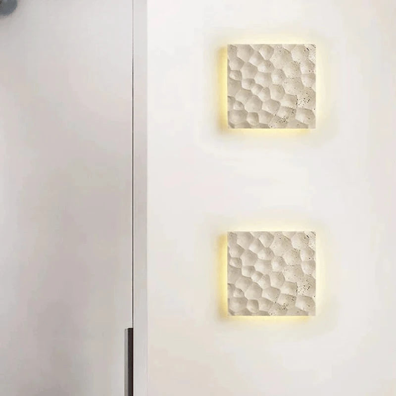 Verthara Premium Wabi-Sabi Travertine Stone Wall Light