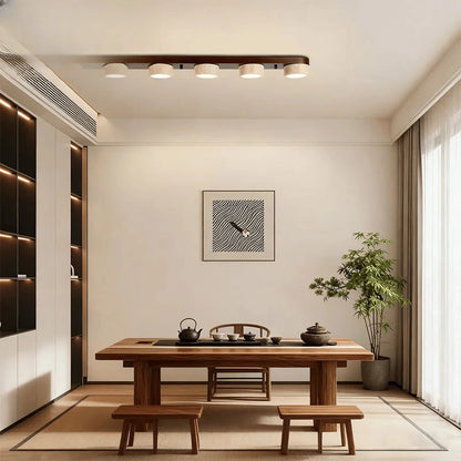 Verthara Premium Wabi-Sabi Travertine Strip Ceiling Light
