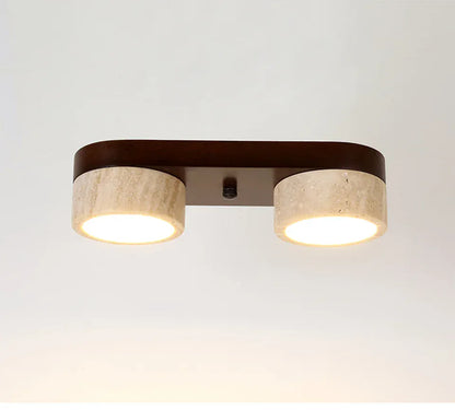 Verthara Premium Wabi-Sabi Travertine Strip Ceiling Light