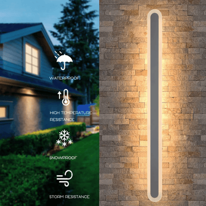 Verthara Premium Wall Mounted LED Outdoor Light – Waterproof - Adjustable Colour Temperature - Modern Design - IP65 Rated - Suitable for Porches and Courtyards