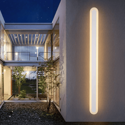 Verthara Premium Wall Mounted LED Outdoor Wall Light – Waterproof - Adjustable Colour Temperature - Modern Design - IP65 Rated - Long Strip Style