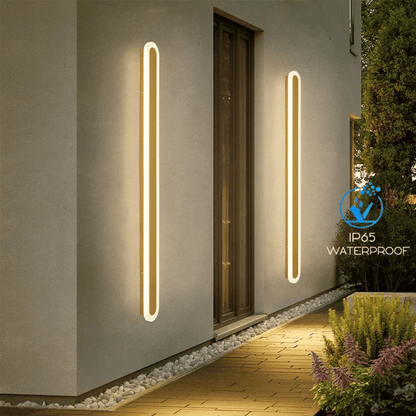 Verthara Premium Wall Mounted LED Outdoor Wall Light – Waterproof - Adjustable Colour Temperature - Modern Design - IP65 Rated - Long Strip Style