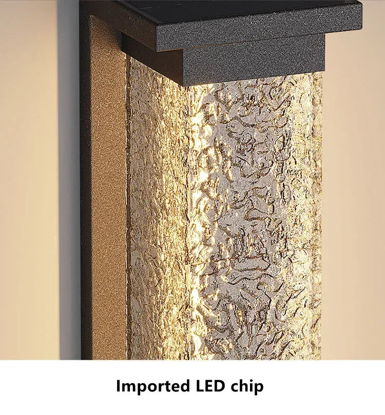 Verthara Premium Water Wave Stainless Steel Outdoor Wall Light