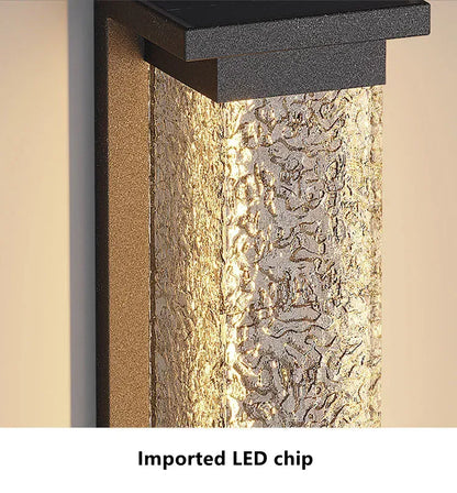 Verthara Premium Water Wave Stainless Steel Outdoor Wall Light
