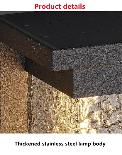 Verthara Premium Water Wave Stainless Steel Outdoor Wall Light
