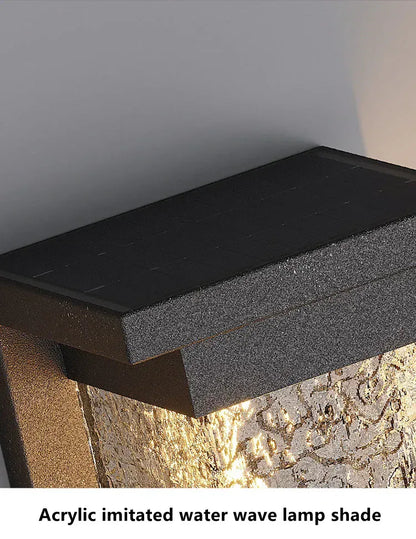 Verthara Premium Water Wave Stainless Steel Outdoor Wall Light