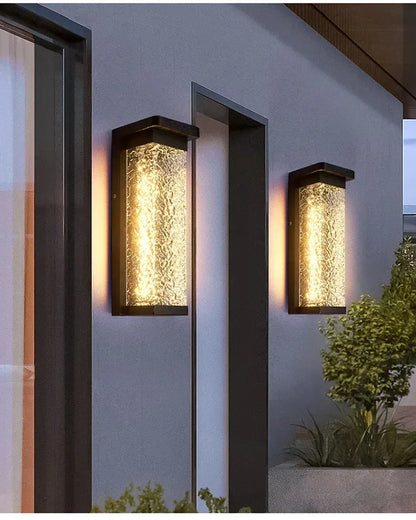 Verthara Premium Water Wave Stainless Steel Outdoor Wall Light