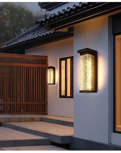 Verthara Premium Water Wave Stainless Steel Outdoor Wall Light
