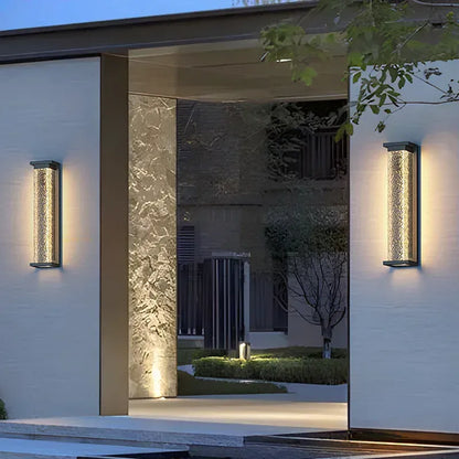 Verthara Premium Water Wave Stainless Steel Outdoor Wall Light