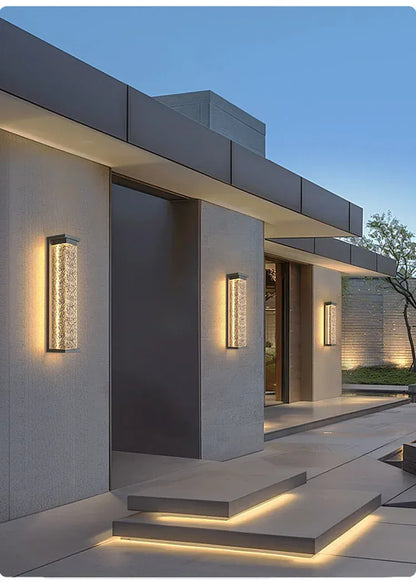 Verthara Premium Water Wave Stainless Steel Outdoor Wall Light