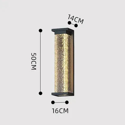 Verthara Premium Water Wave Stainless Steel Outdoor Wall Light