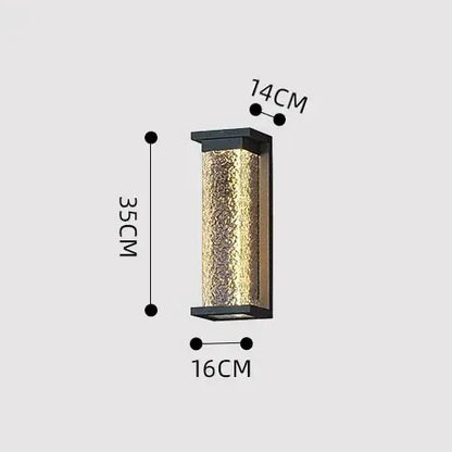 Verthara Premium Water Wave Stainless Steel Outdoor Wall Light