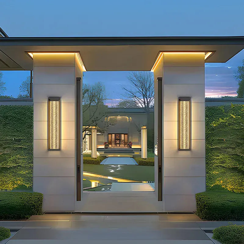 Verthara Premium Water Wave Stainless Steel Outdoor Wall Light