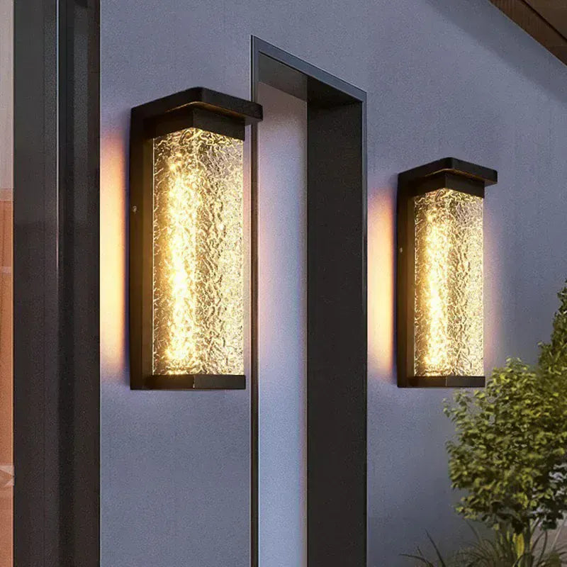 Verthara Premium Water Wave Stainless Steel Outdoor Wall Light