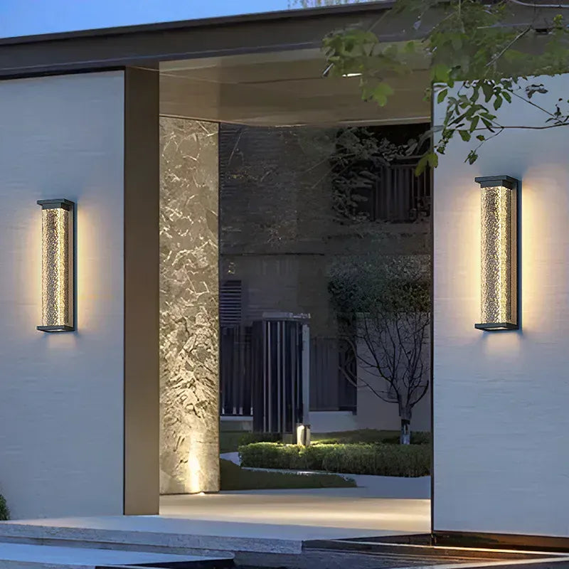 Verthara Premium Water Wave Stainless Steel Outdoor Wall Light