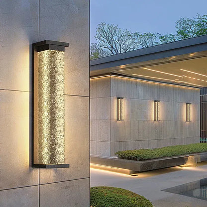 Verthara Premium Water Wave Stainless Steel Outdoor Wall Light