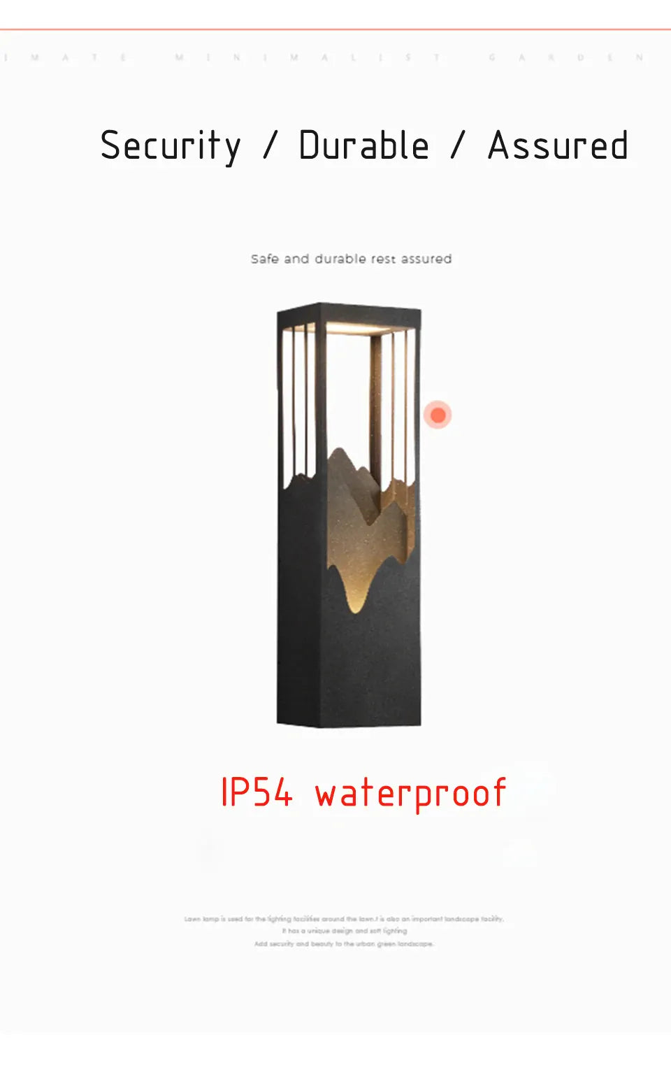 Verthara Premium Waterproof Garden Porch Wall Light