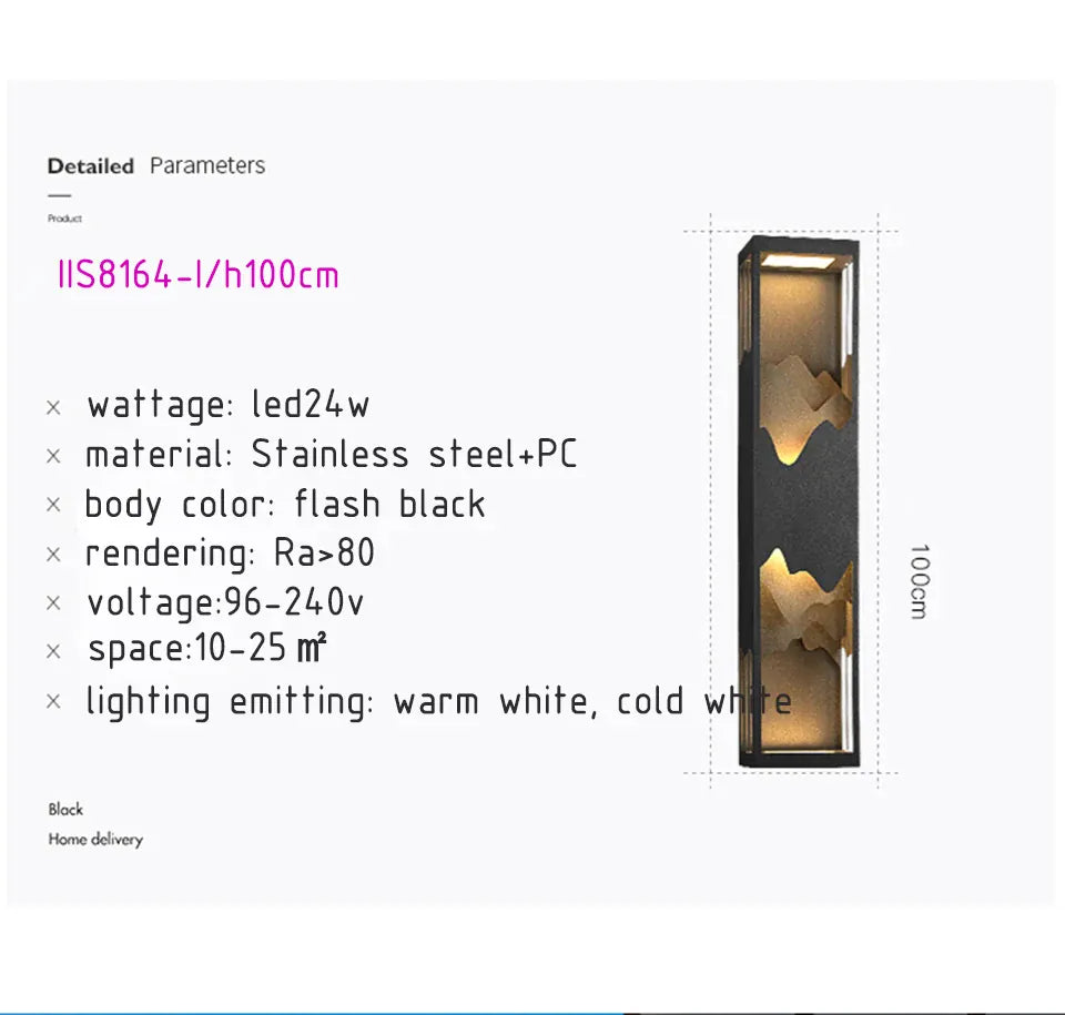 Verthara Premium Waterproof Garden Porch Wall Light