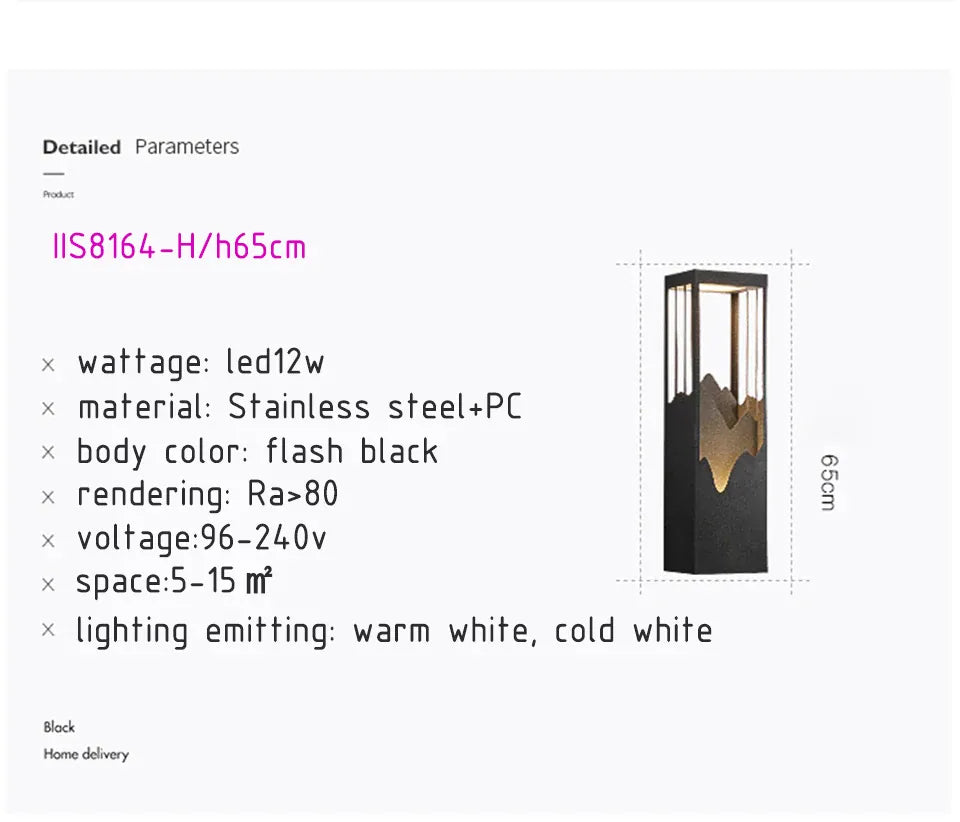 Verthara Premium Waterproof Garden Porch Wall Light