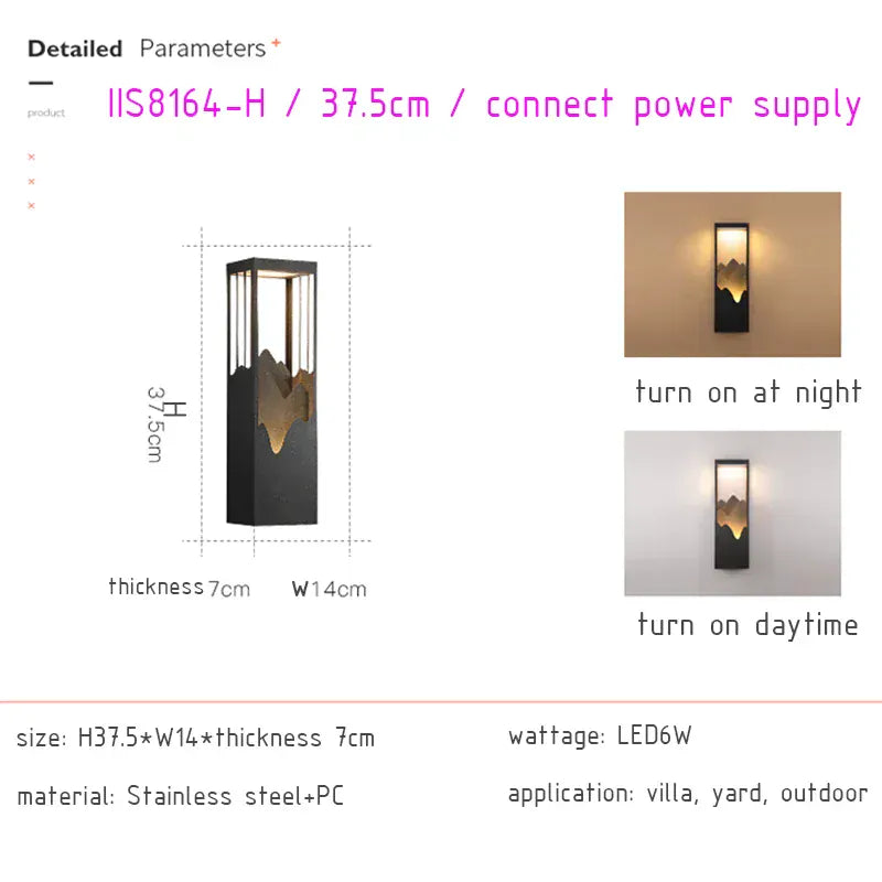 Verthara Premium Waterproof Garden Porch Wall Light