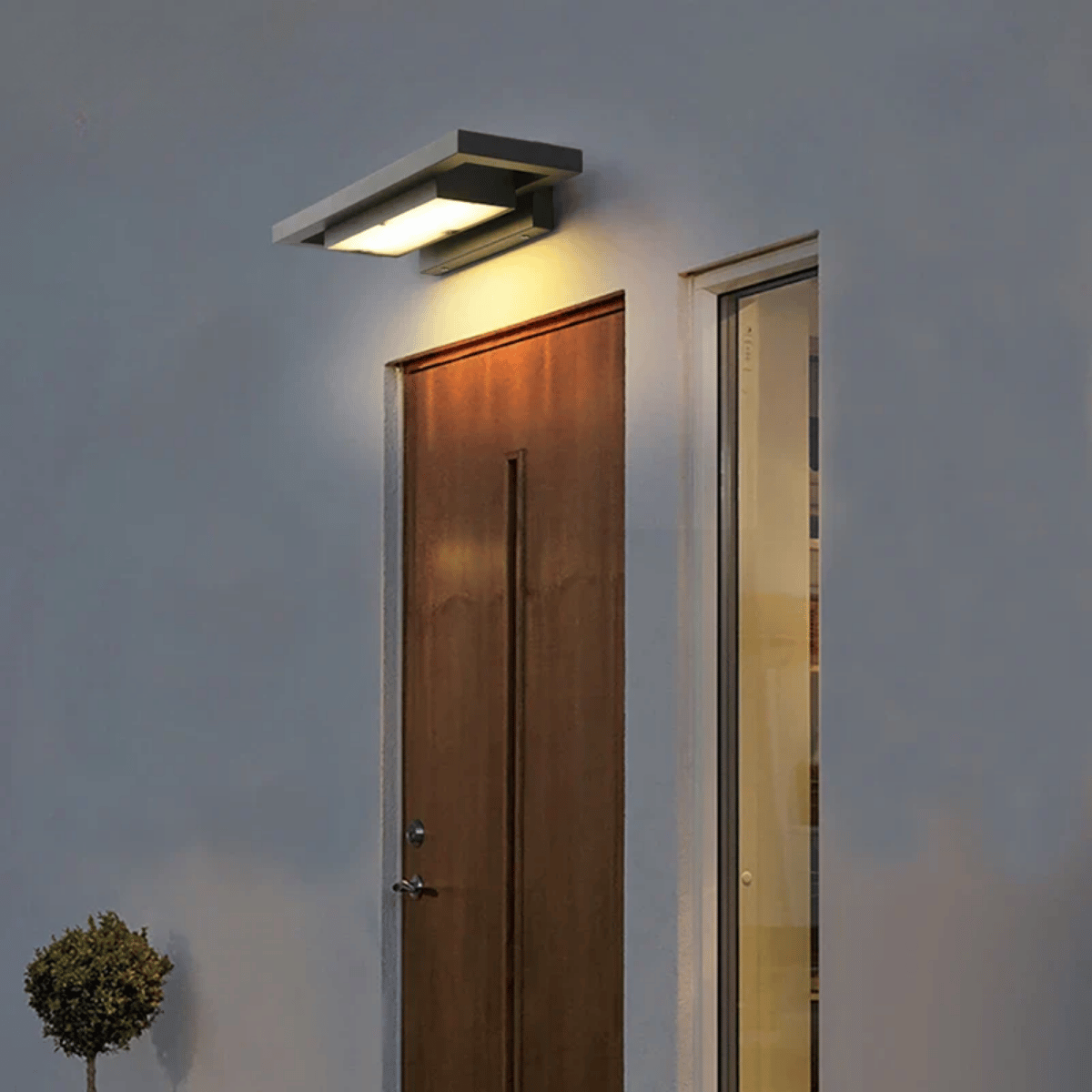 Verthara Premium Waterproof LED Outdoor Wall Light - Modern Design - Black Aluminium - IP65 Rated - Ideal for Garden and Entryway - Energy Efficient