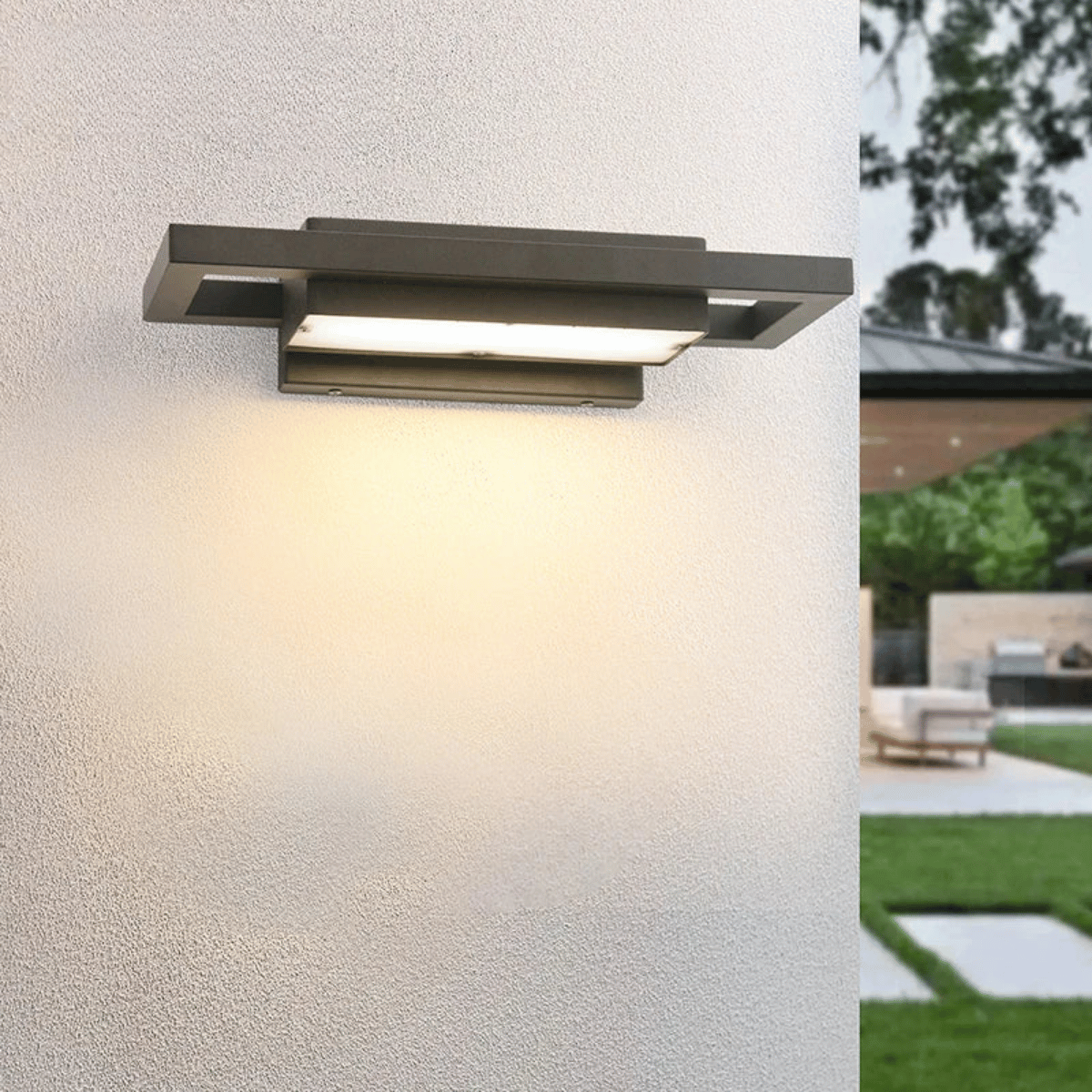 Verthara Premium Waterproof LED Outdoor Wall Light - Modern Design - Black Aluminium - IP65 Rated - Ideal for Garden and Entryway - Energy Efficient