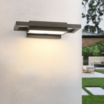 Verthara Premium Waterproof LED Outdoor Wall Light - Modern Design - Black Aluminium - IP65 Rated - Ideal for Garden and Entryway - Energy Efficient