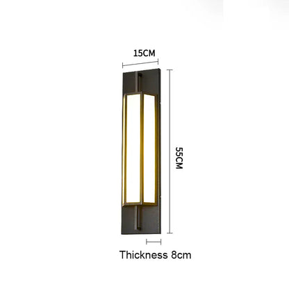 Verthara Premium Waterproof LED Outdoor Wall Light - Wall-Mounted - IP65 Rated - Stainless Steel - Modern Design - Ideal For Gardens And Villas