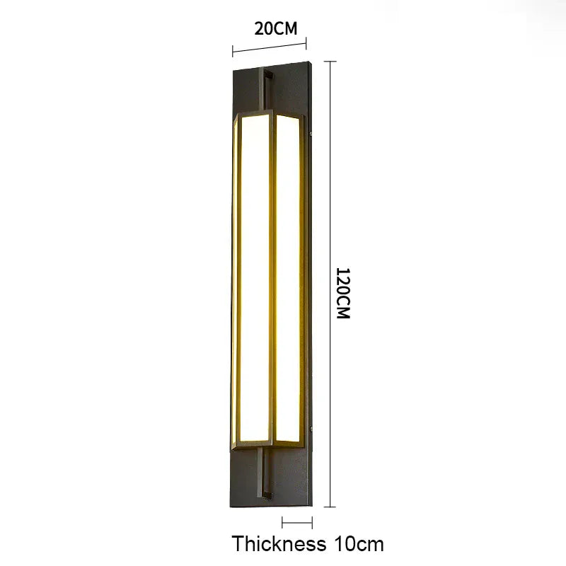 Verthara Premium Waterproof LED Outdoor Wall Light - Wall-Mounted - IP65 Rated - Stainless Steel - Modern Design - Ideal For Gardens And Villas