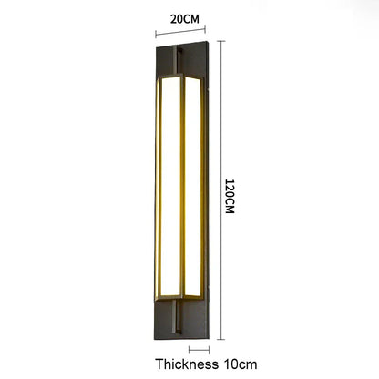 Verthara Premium Waterproof LED Outdoor Wall Light - Wall-Mounted - IP65 Rated - Stainless Steel - Modern Design - Ideal For Gardens And Villas