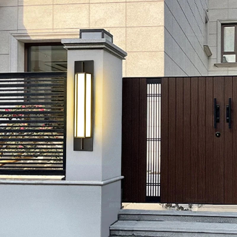 Verthara Premium Waterproof LED Outdoor Wall Light - Wall-Mounted - IP65 Rated - Stainless Steel - Modern Design - Ideal For Gardens And Villas