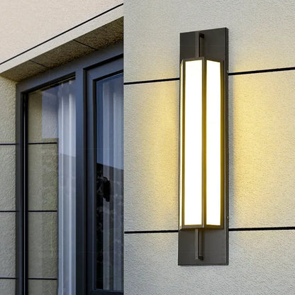 Verthara Premium Waterproof LED Outdoor Wall Light - Wall-Mounted - IP65 Rated - Stainless Steel - Modern Design - Ideal For Gardens And Villas warm white / D150cm