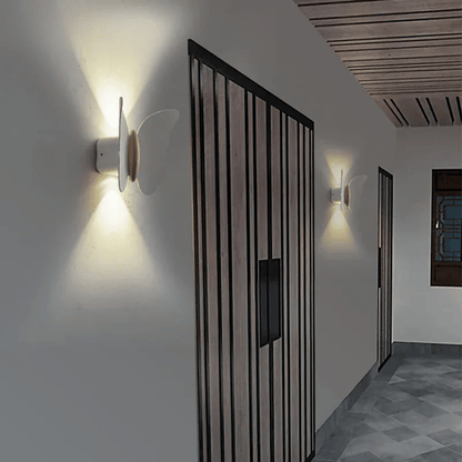 Verthara Premium Waterproof LED Wall Light – Outdoor Garden Lighting - Aluminium - Butterfly Shape - 6W - 110V/240V Compatible