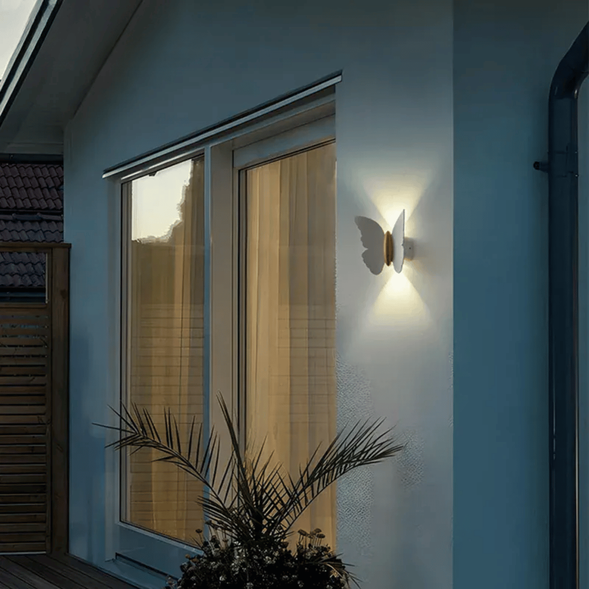 Verthara Premium Waterproof LED Wall Light – Outdoor Garden Lighting - Aluminium - Butterfly Shape - 6W - 110V/240V Compatible
