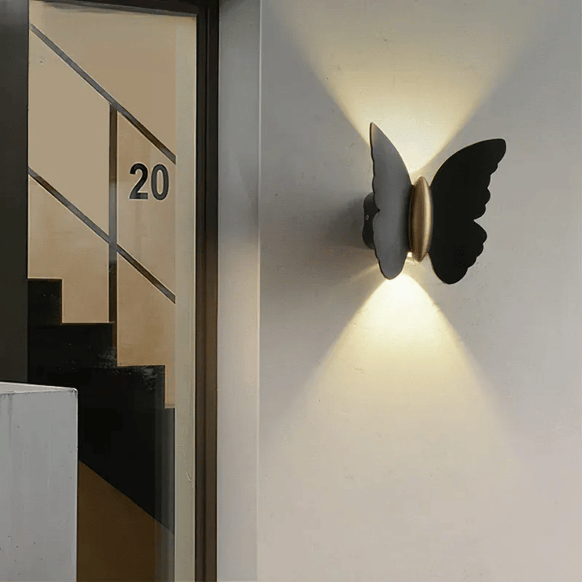 Verthara Premium Waterproof LED Wall Light – Outdoor Garden Lighting - Aluminium - Butterfly Shape - 6W - 110V/240V Compatible