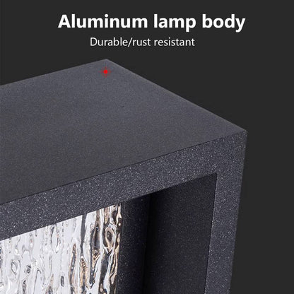 Verthara Premium Waterproof Outdoor Wall Light Fixture - Modern Aluminum Sconce for Garden and Balcony - Available in Black and Grey